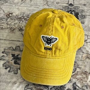 Yellow Bee Embroidered Cap